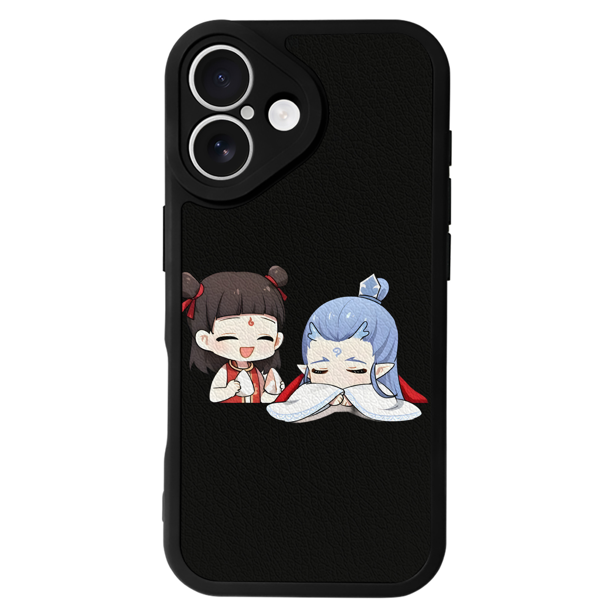 （画像用） Ne Zha 2 ナタ 魔童の大暴れ 【iPhone 16シリーズ対応】シリコンスマホケース（レザー調） 材質：シリコン